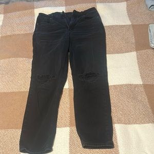 American Eagle, Black, Ripped jeans